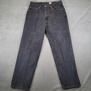 Levi's 550 Y2K Relaxed Fit Tapered Leg Jeans Mens Actual Sz 32x30 Faded Black
